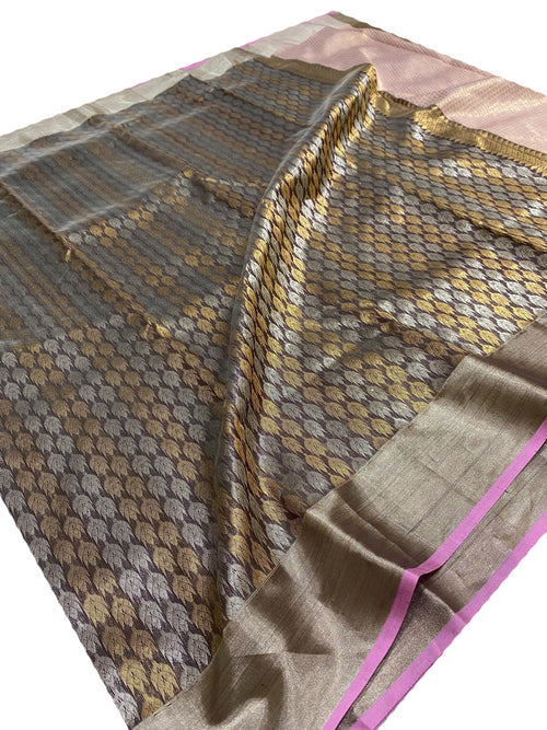 PS1C1MY226092604 Multicolor Chanderi Handloom Pure Silk Saree