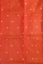Pink And Orange Chanderi Handloom Pure Katan Silk Saree - Luxurion World