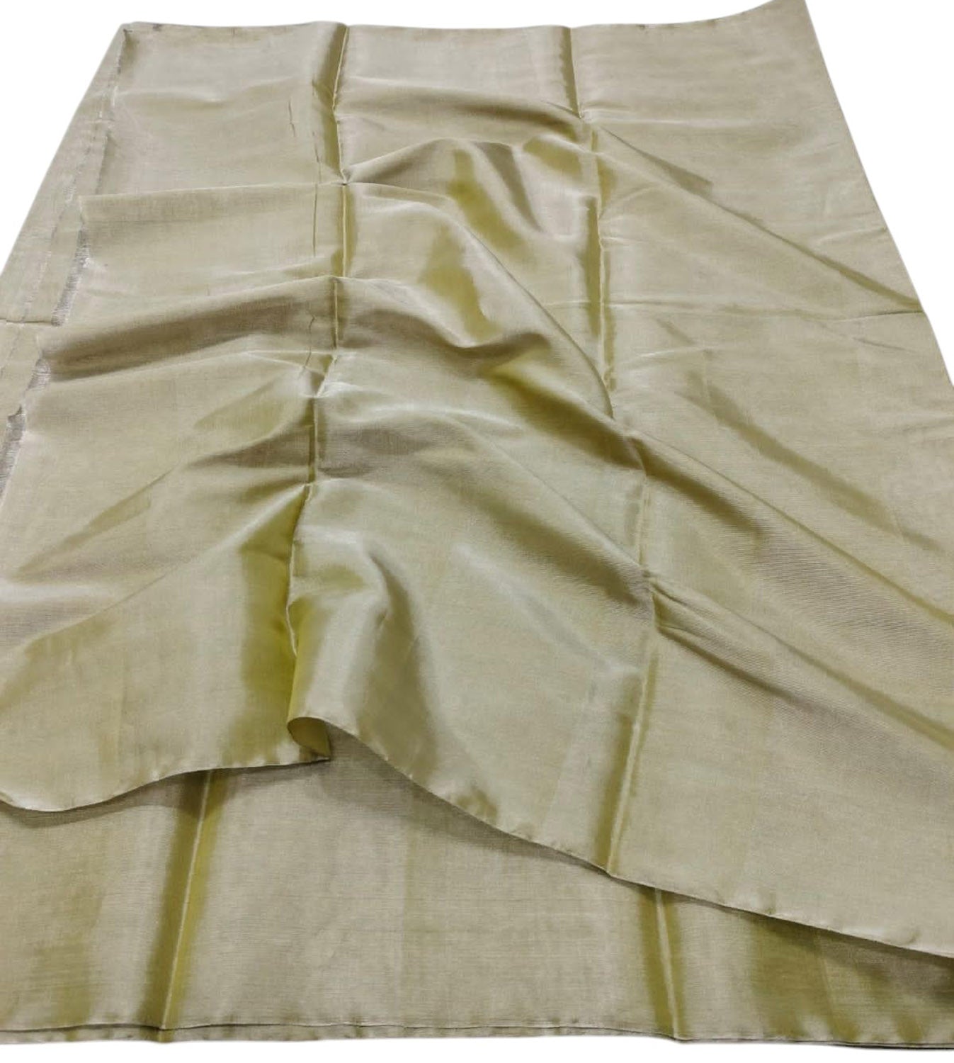 Golden Chanderi Handloom Pure Tissue Silk Saree - Luxurion World