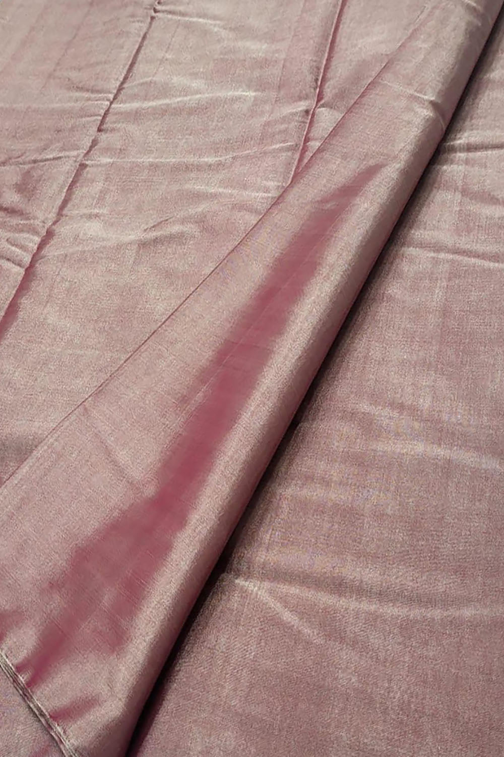 Beautiful Pink Chanderi Handloom Pure Tissue Silk Saree - Luxurion World