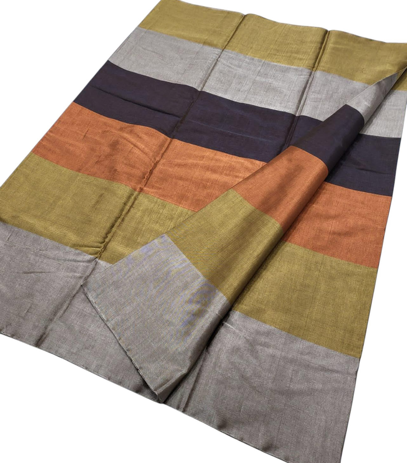 Multicolor Chanderi Handloom Pure Tissue Silk Saree - Luxurion World