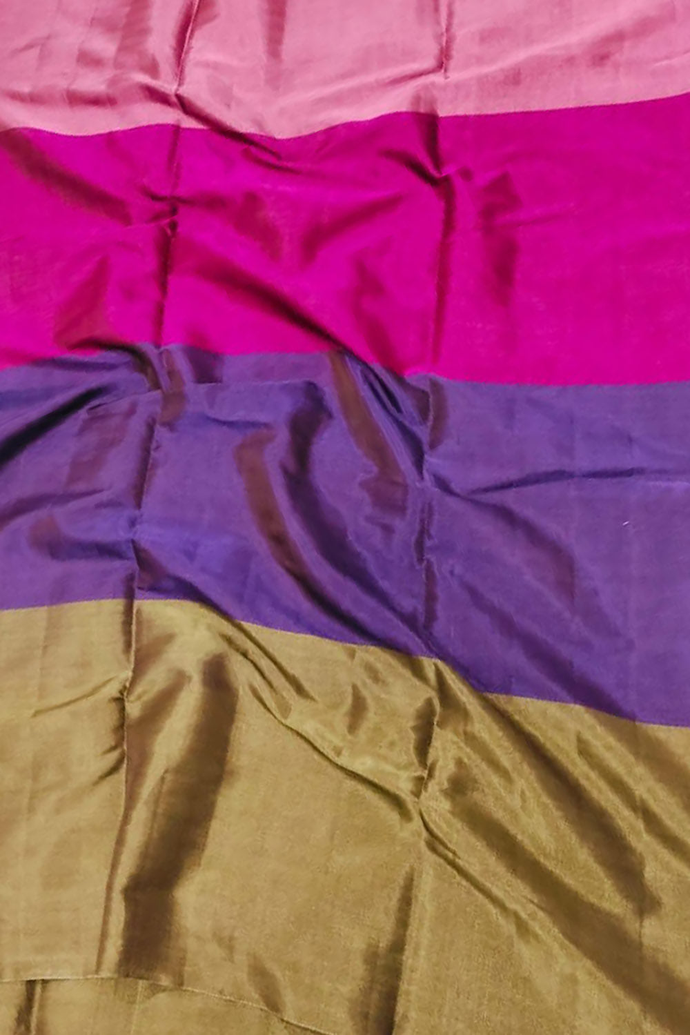 Multicolor Chanderi Handloom Pure Tissue Silk Saree - Luxurion World