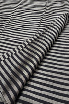 Stunning Black & Silver Chanderi Handloom Pure Tissue Silk Saree - Luxurion World