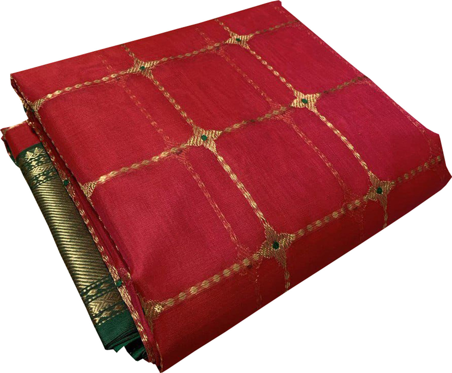 Pretty in Pink: Pure Katan Silk Chanderi Handloom Checks Design Saree - Luxurion World