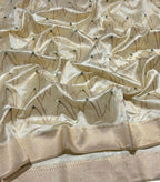 Exquisite Pastel Chanderi Pure Silk Saree - Handloom Beauty - Luxurion World
