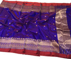 Blue Chanderi Handloom Pure Silk Saree - Luxurion World