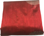 Red Chanderi Handloom Pure Silk Saree - Luxurion World