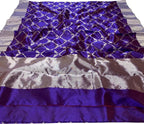 Purple Chanderi Handloom Pure Silk Saree - Luxurion World