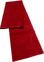 Red Chanderi Handloom Pure Tissue Katan Silk Saree - Luxurion World