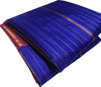 Blue Chanderi Handloom Pure Katan Silk Saree - Luxurion World