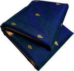 Blue Chanderi Handloom Pure Katan Silk Saree - Luxurion World