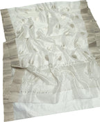 Off White Chanderi Handloom Pure Silk Saree - Luxurion World