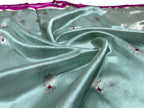 Blue Chanderi Handloom Pure Silk Saree - Luxurion World