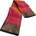 Pink Chanderi Handloom Pure Silk Saree - Luxurion World