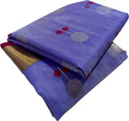 Purple Chanderi Handloom Pure Katan Silk Saree - Luxurion World