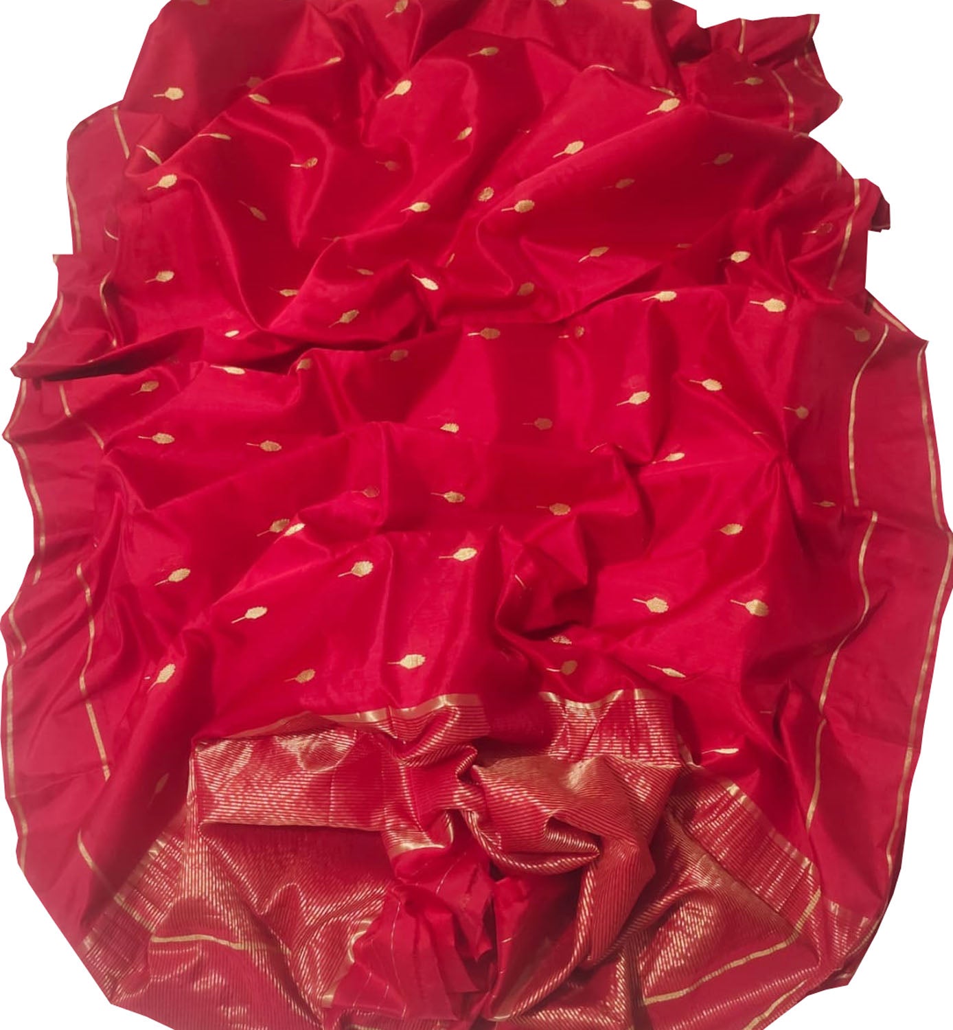 Pink Chanderi Handloom Pure Silk Saree - Luxurion World