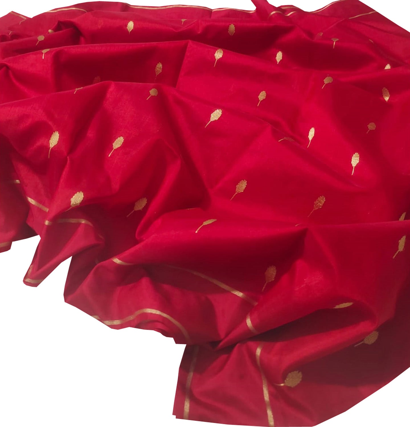 Pink Chanderi Handloom Pure Silk Saree - Luxurion World