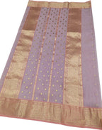Elegant Pink Chanderi Handloom Pure Katan Silk Saree - Luxurion World