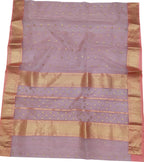 Elegant Pink Chanderi Handloom Pure Katan Silk Saree - Luxurion World