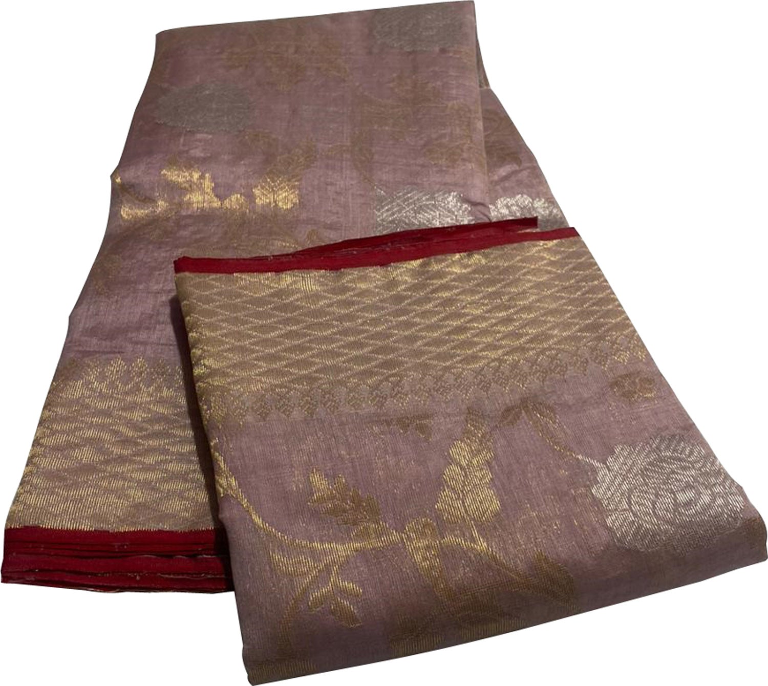 Elegant Pink Chanderi Handloom Pure Silk Saree - Luxurion World