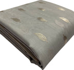 Elegant Off White Chanderi Handloom Pure Katan Silk Saree - Luxurion World