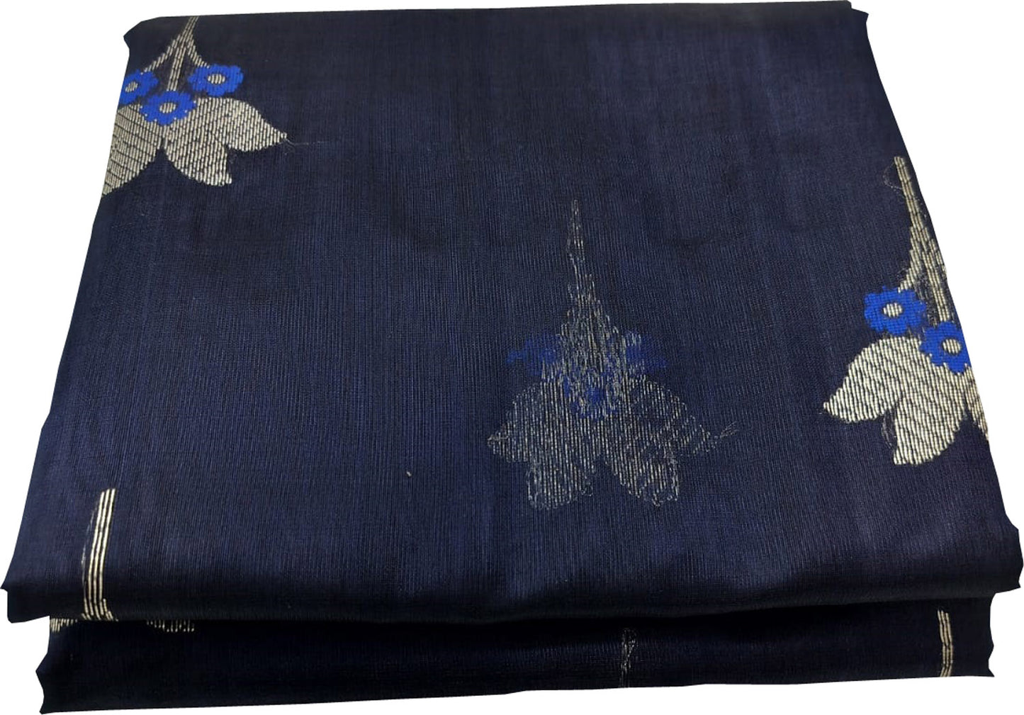 Elegant Blue Chanderi Handloom Silk Saree: A Timeless Classic - Luxurion World