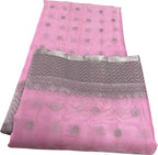 Elegant Pink Chanderi Handloom Katan Silk Saree - Luxurion World