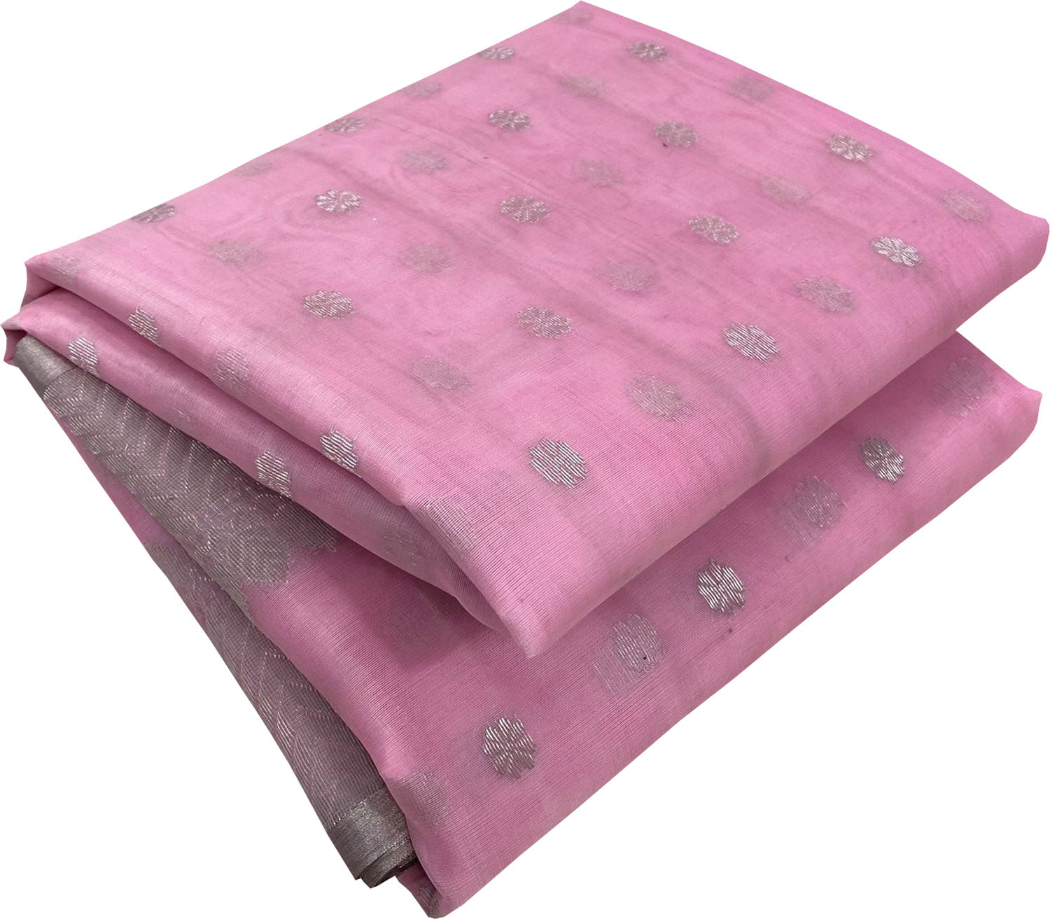 Elegant Pink Chanderi Handloom Katan Silk Saree - Luxurion World