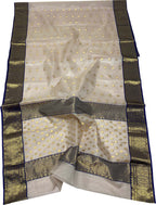 Elegant Pastel Chanderi Handloom Katan Silk Saree - Luxurion World