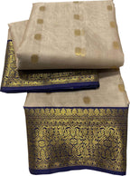 Elegant Pastel Chanderi Handloom Katan Silk Saree - Luxurion World