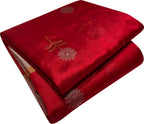 Exquisite Red Chanderi Handloom Pure Silk Saree: Timeless Elegance - Luxurion World