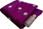 Elegant Purple Chanderi Handloom Pure Silk Saree: A Timeless Classic - Luxurion World