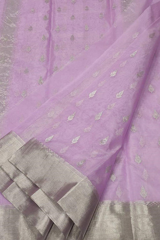 Stunning Pink Chanderi Handloom Silk Saree - Luxurion World