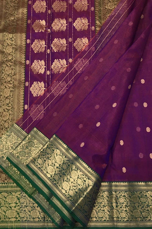 Beautiful Pink Chanderi Handloom Silk Saree