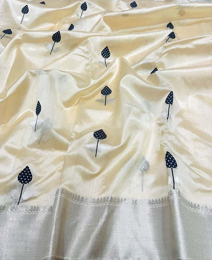 Pastel Chanderi Silk Saree: Handloom Elegance - Luxurion World