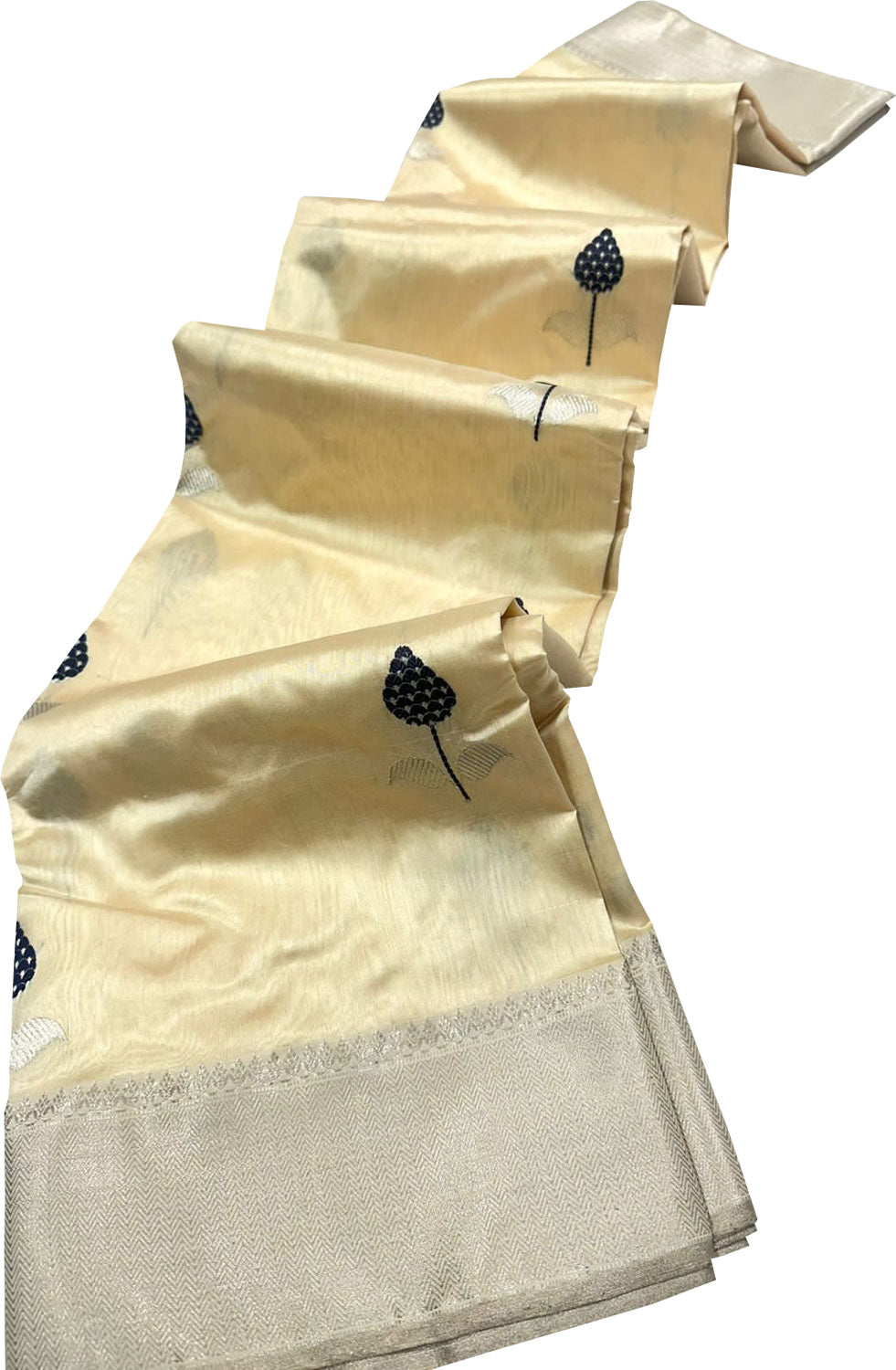 Pastel Chanderi Silk Saree: Handloom Elegance - Luxurion World