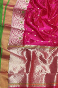 Beautiful Pink Chanderi Handloom Silk Saree - Luxurion World