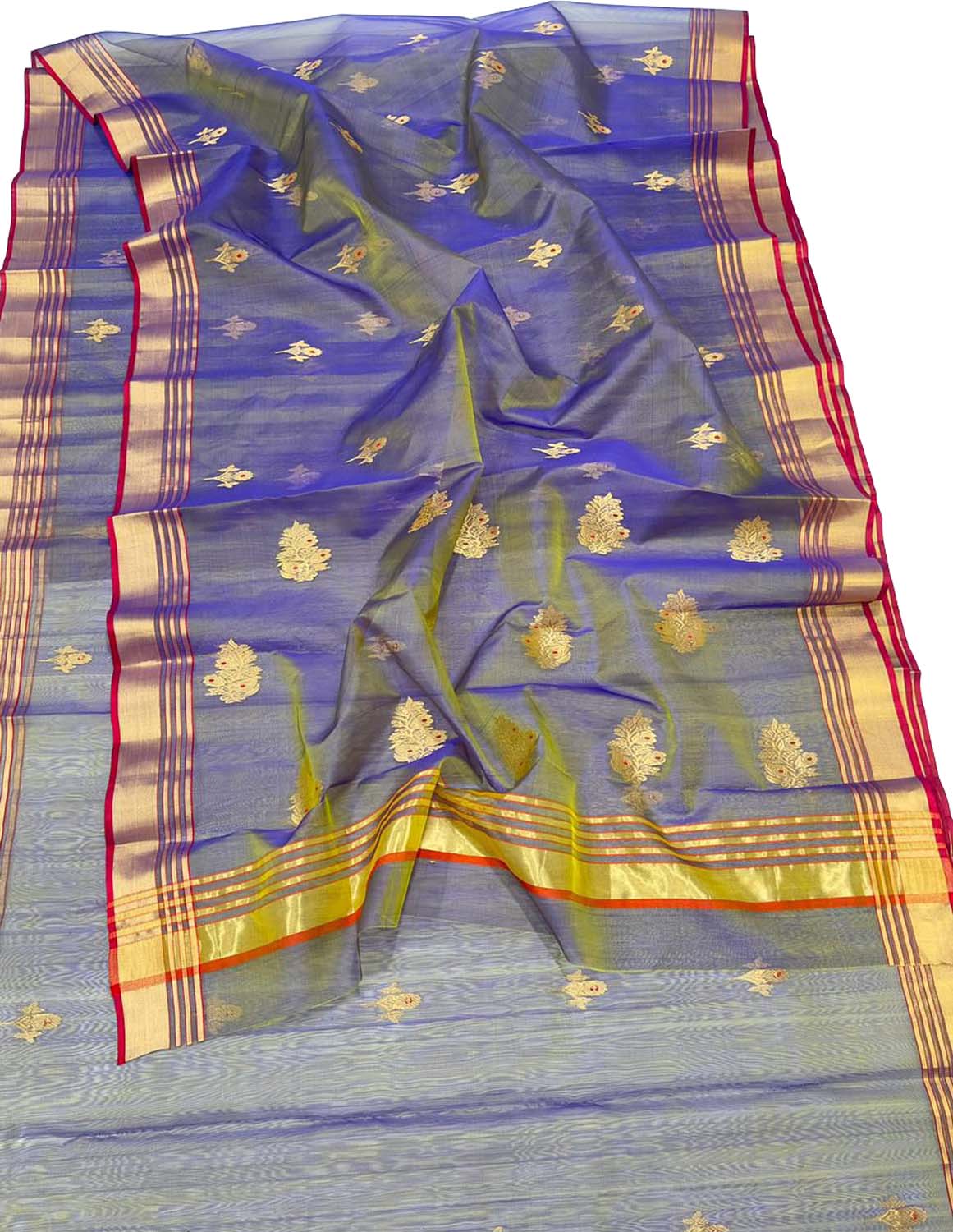 Elegant Purple Chanderi Silk Saree - Luxurion World