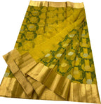 Yellow Chanderi Handloom Silk Saree - Pure Elegance - Luxurion World