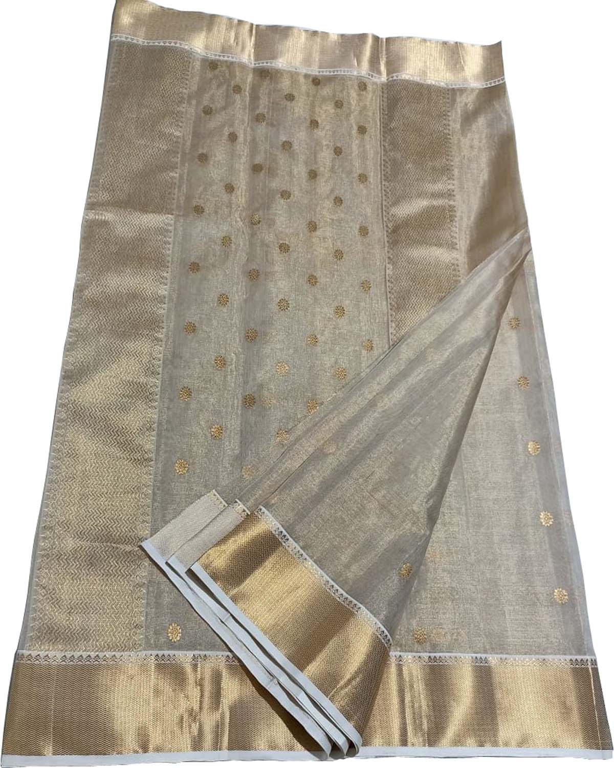 Pastel Chanderi Handloom Silk Saree - Luxurion World