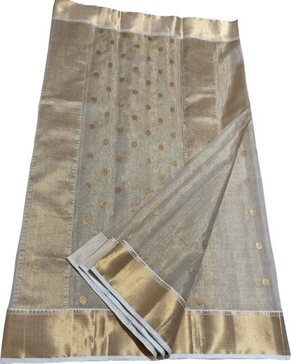 Pastel Chanderi Handloom Silk Saree - Luxurion World