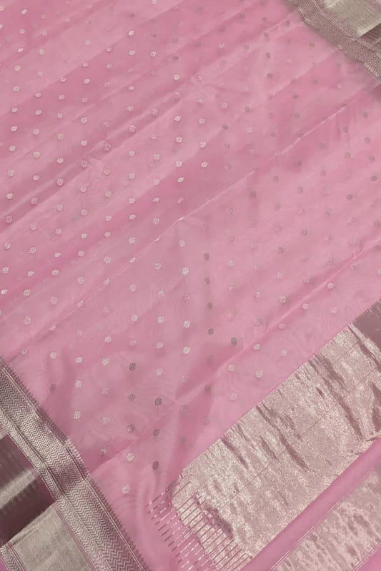 Elegant Chanderi Handloom Silk Saree - Luxurion World
