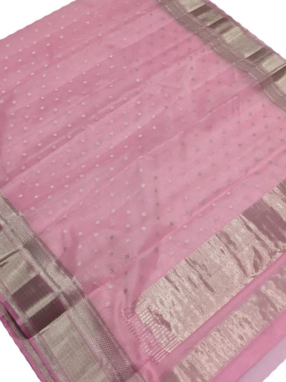 Elegant Chanderi Handloom Silk Saree - Luxurion World