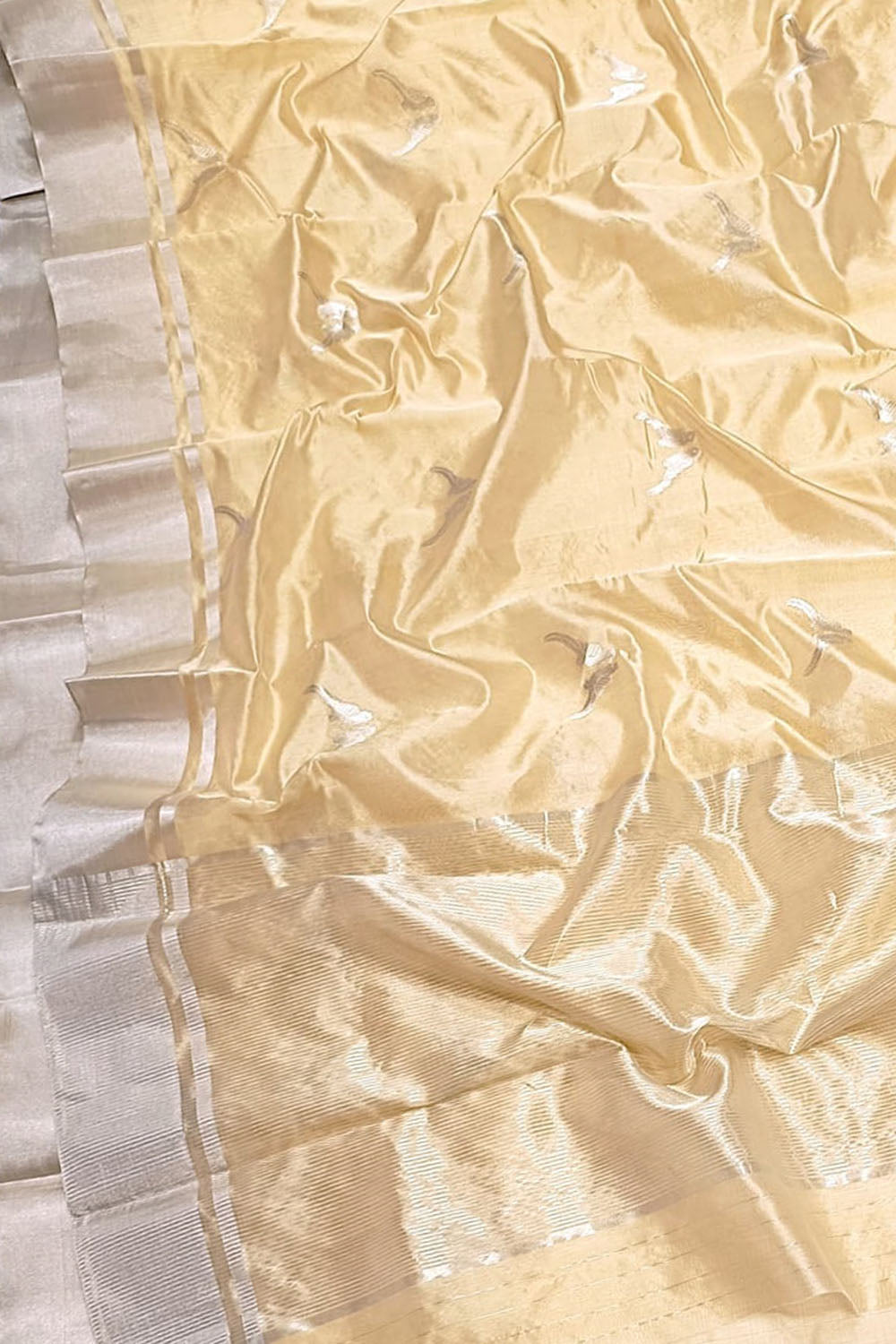 Pastel Chanderi Handloom Silk Saree - Luxurion World