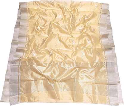 Pastel Chanderi Handloom Silk Saree - Luxurion World