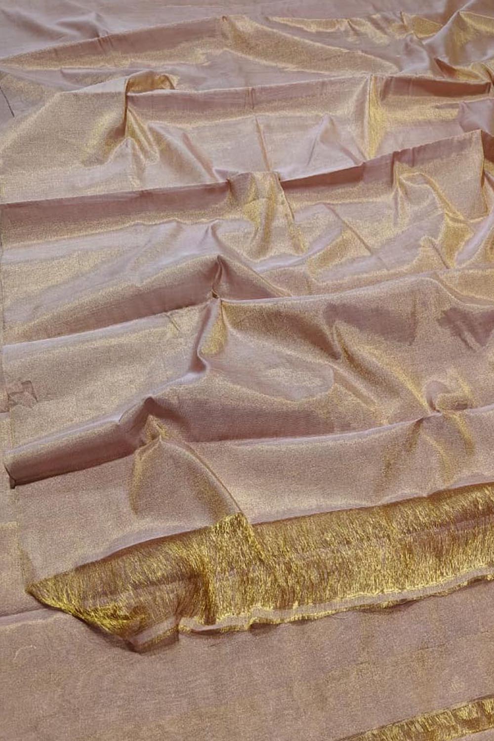 Beautiful Pink Handloom Chanderi Silk Saree - Luxurion World