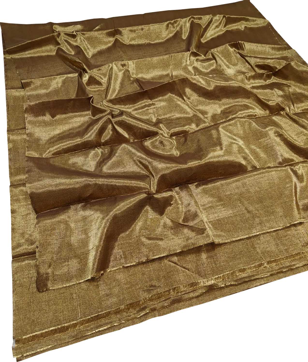 Elegant Brown Handloom Chanderi Silk Saree - Luxurion World