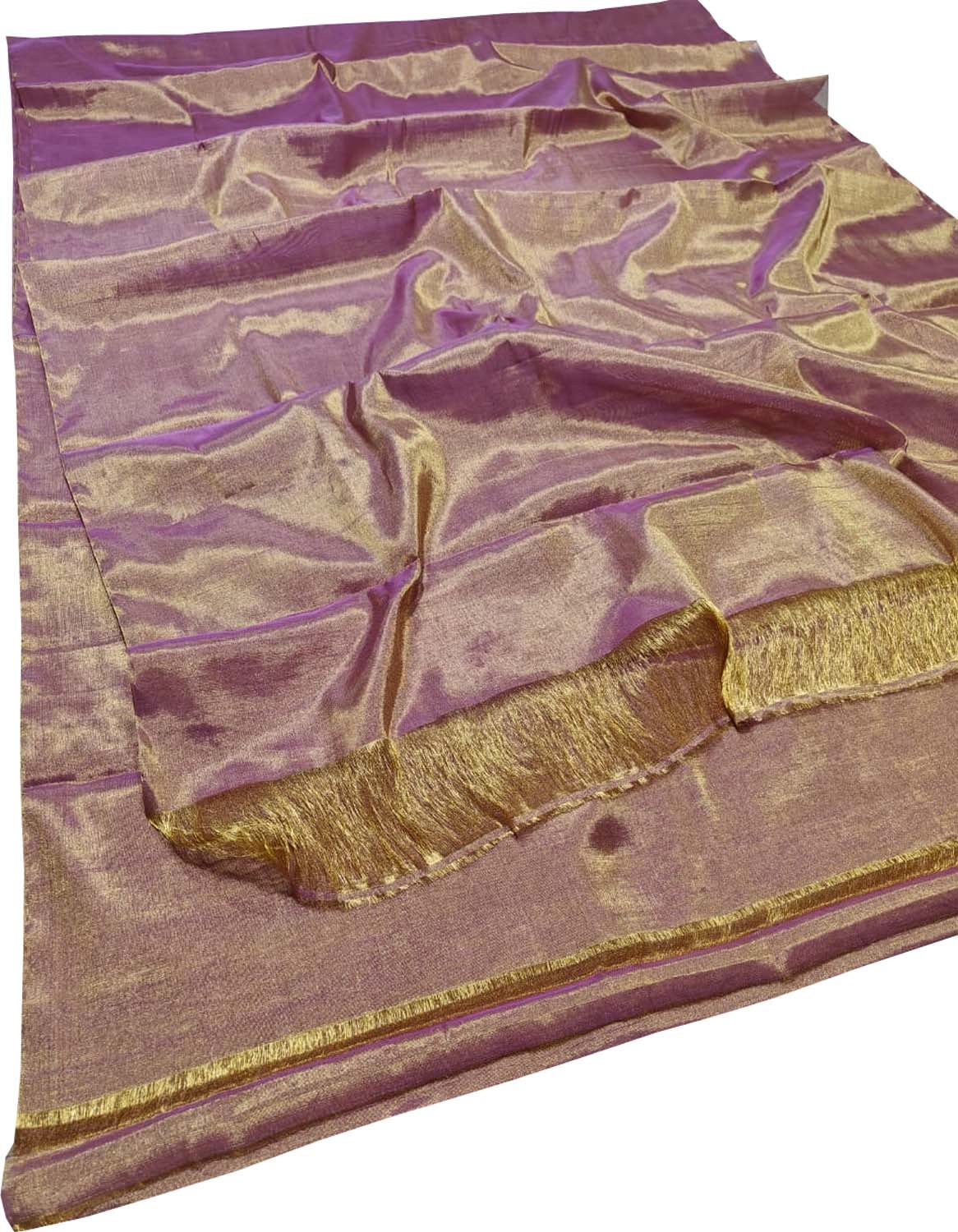 Elegant Purple Handloom Chanderi Silk Saree - Luxurion World