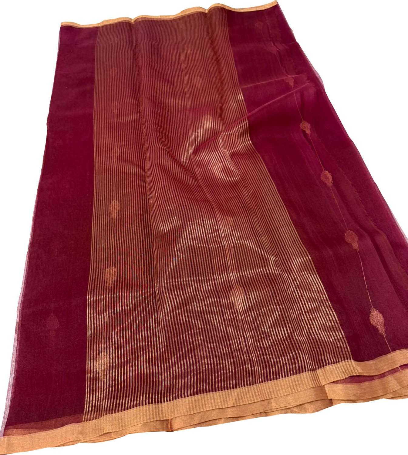 Beautiful Pink Handloom Chanderi Pure Katan Silk Saree - Luxurion World