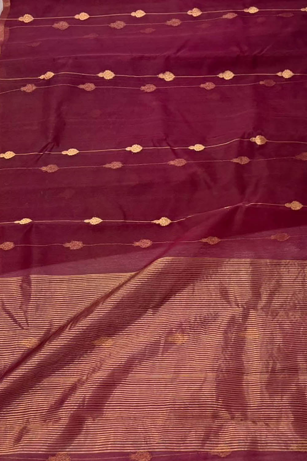 Beautiful Pink Handloom Chanderi Pure Katan Silk Saree - Luxurion World
